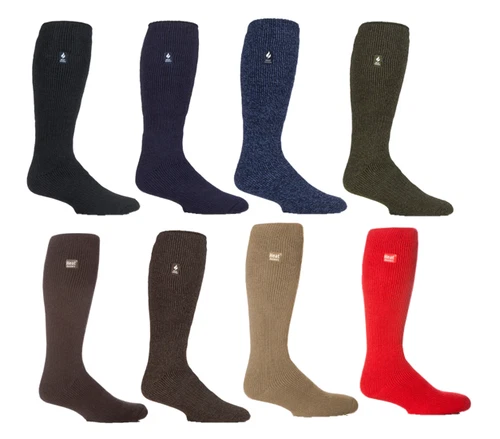 GENUINE Thermal Winter Warm Heat Holders LONG Socks size UK 6-11 EUR 39-45
