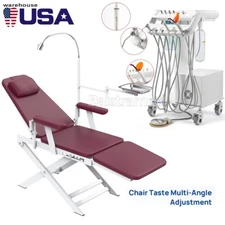 Portable Dental Delivery Unit Mobile Cart Treatment Air Compressor 4Holes /Chair