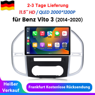 11.5'' Android13 Autoradio Für Mercedes Benz Vito 3 14-2020 GPS Carplay BT 8+256G