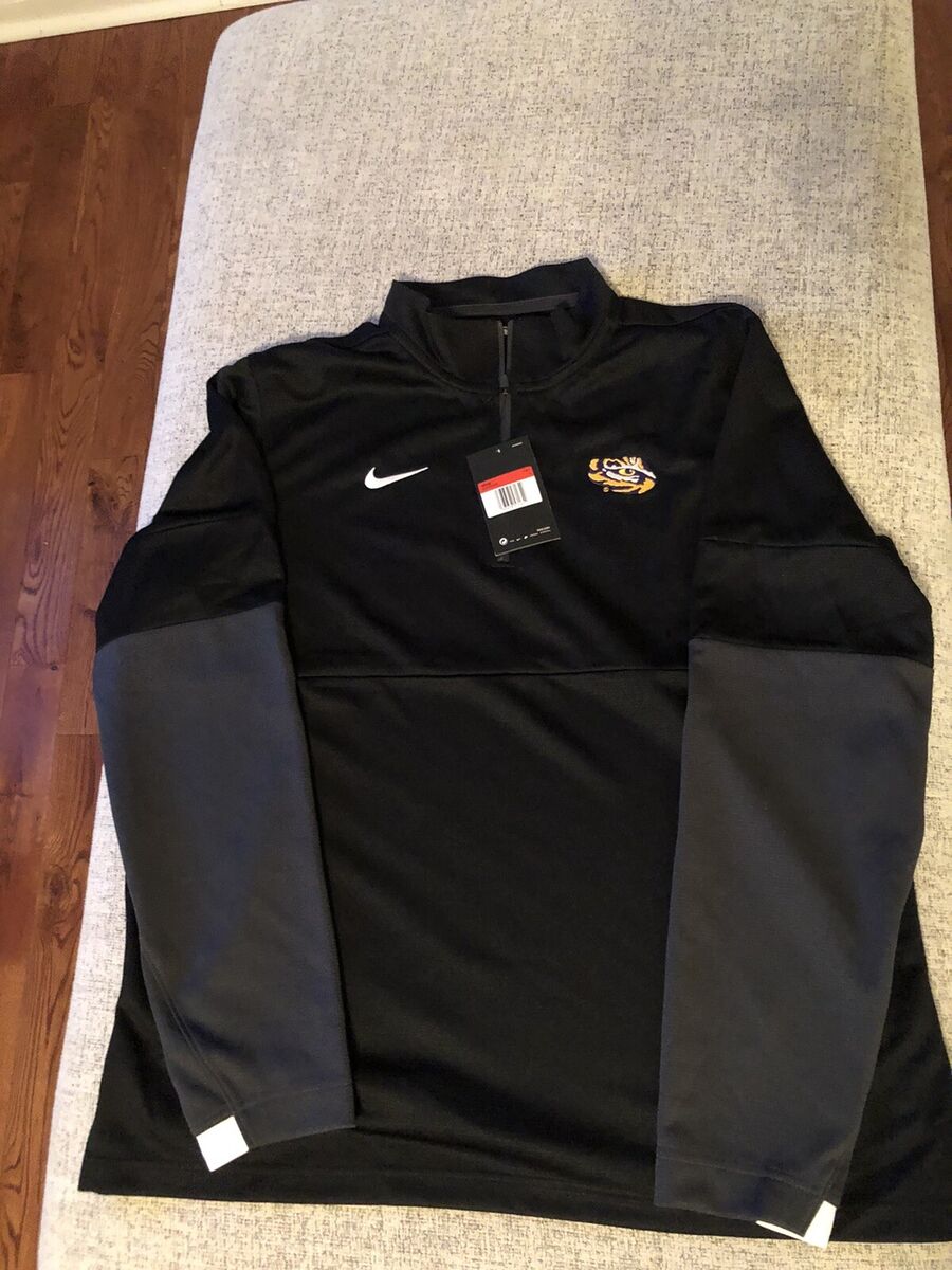 Nike LSU Tigers Therma Half Zip Sideline Coaches Top Men's L Nike LSU Tigers Therma Half Zip Sideline Coaches Top Men's L