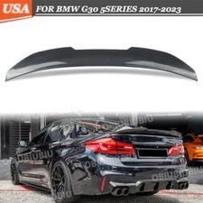 PSM Style Rear Trunk Spoiler Carbon Look For BMW 5 Series G30 F90 M5 2017-2021