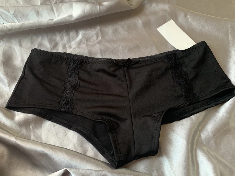 Новые без ценников непослушные взрослые черные и серебристые блестящие трусики-ботинки «cum In» размер l - Изображение 3 из 4