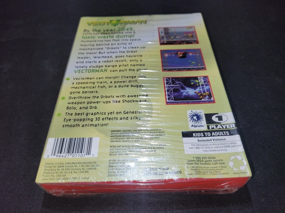 Vectorman 1 Mega Hit Series Sega Genesis BRAND NEW Sealed! - Image 2 of 4