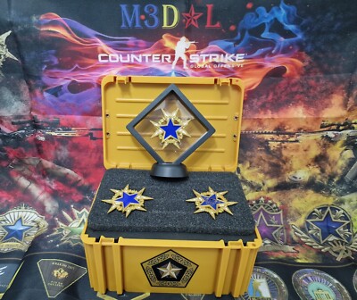 CS GO Spiel Counter-Strike: GlobalOffens Sammlerstück REAL 3D Service Medal 2015