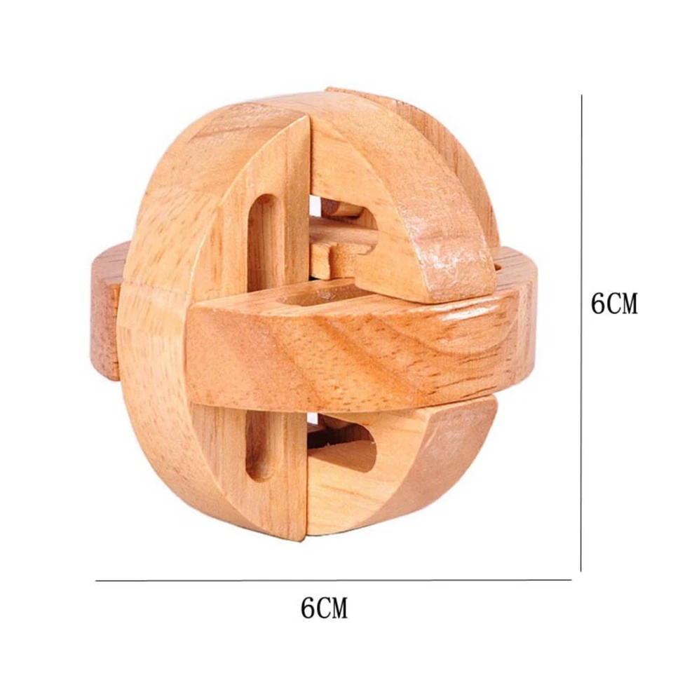 Luban Lock. Wood Puzzle. Intelligence Game. 3D Brain Teaser - Image 3 of 3