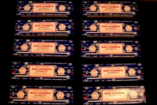 10 X 100 GM ~ NAG CHAMPA INCENSE ~1000 GRAMS~ SATYA SAI BABA**WORLDS FINEST!