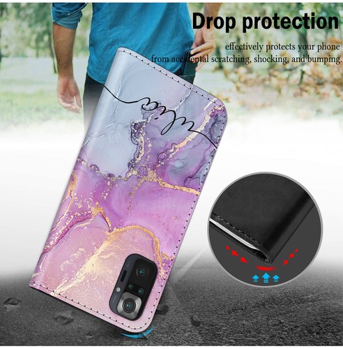Marble Case Personalised Flip Cover For Xiaomi Poco M4 C40 Redmi 10 Note 11 Pro - Picture 70 of 92