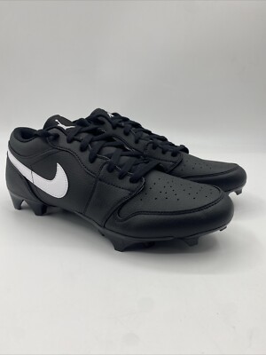 Nike Air Jordan 1 Low TD Black White Football Cleats FJ6245-001