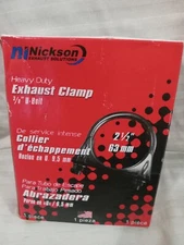 Nickson 2 1/2" 2.5" Diameter 3/8" U-Bolt Exhaust Pipe Muffler Clamp New 17127