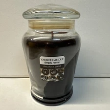 Yankee Candle Simply Home ~ Chocolate Donut ~ 12oz Jar HTF Retired Discontinued