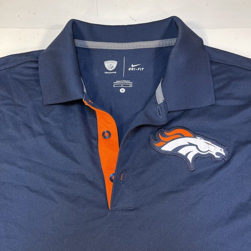 CAMISA POLO DE GOLF NIKE DRI FIT DENVER BRONCOS NFL FÚTBOL PARA HOMBRE S AZUL - Imagen 2 de 4