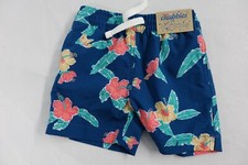 50 NWT Chubbies Tiny Floral Reefs Boys Toddler Swim Shorts Sz 12-18 months