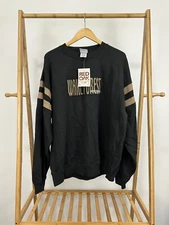 NWT VTG Wake Forest Demon Deacons Striped Sleeve Crewneck Sweatshirt Size XL