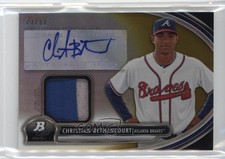 2013 Bowman Platinum Relic Gold Refractor /50 Christian Bethancourt Auto 9l6