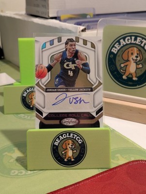 2022 Jordan Usher Chronicles Certified Basketball Auto College Roll Call CRC-USH