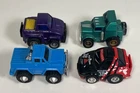 Vintage Lot Of 4 Pull Back Stunt Penny Car Zee Tonka LJN Takara Turbo Tricksters