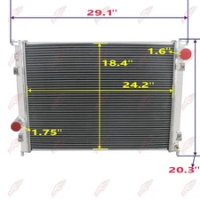 4Row Radiator For 2011-2020 Dodge Charger Challenger Chrysler 300 6.1L 6.2L 6.4L