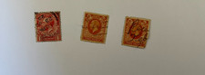 King George VI Stamps 1 pence 1920 2 pence 1922 and 2 pence 1935 x3 stamps