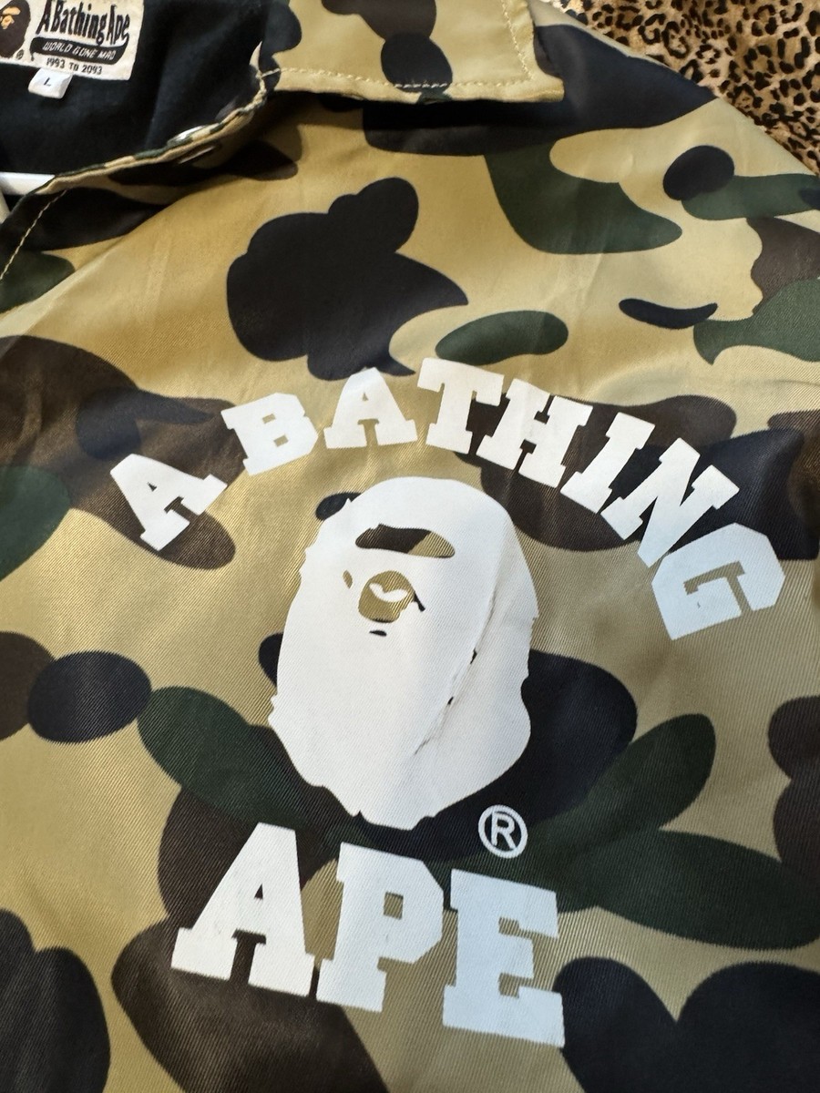 A BATHING APE カモフラージュナイロンジャケット L A BATHING APE OG CAMO NYLON JACKET SIZE L BAPE Japan | eBay