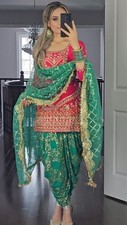 SALWAR KAMEEZ PAKISTANI INDIAN WEDDING PARTY WEAR DRESS BOLLYWOOD SUIT SHARARA
