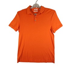 Calvin Klein Orange Liquid Touch Slim Fit Polo Shirt Mens Size Medium M