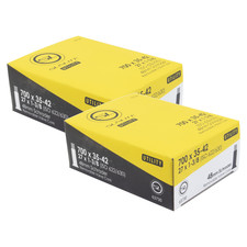 Pack of 2 Sunlite Utili-T Standard Schrader Valve Tubes 700x35-42 27x1-3/8 SV