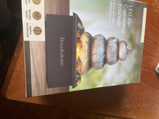 cascading Room fountain with natural rocks rookstone led zen