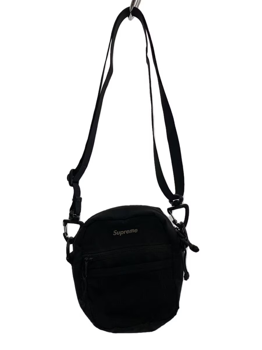 Supreme Shoulder Bag Nylon Black Solid Color