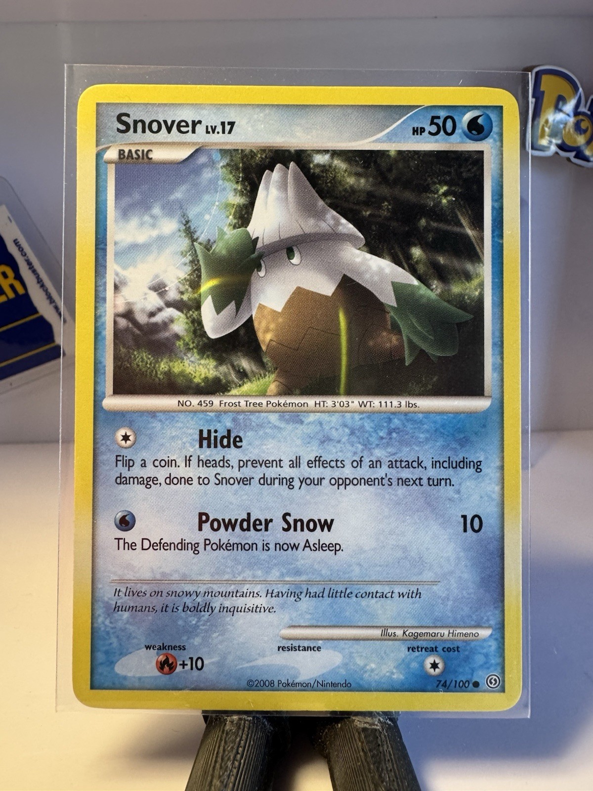 Pokemon Stormfront 2008 Snover 74/100 Mid-Era Common Pokemon Card TCG NM