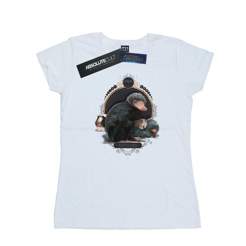 T-shirt Fantastic Beasts Noir Femme - Manches Courtes - Coton - Neuf Sans étiquette