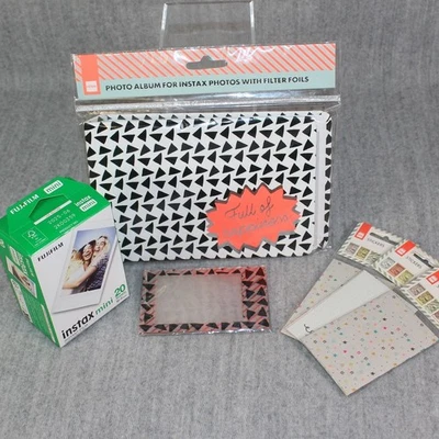 FUJIFILM INSTAX Mini Sealed Box 20x Sheets Film Photo Album Stickers 2020s Lot - Bild 1 von 4