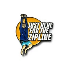 ITYSL JUST HERE FOR THE ZIPLINE 2024 SDCC HARD ENAMEL LAPEL PIN YESTERDAYS CO