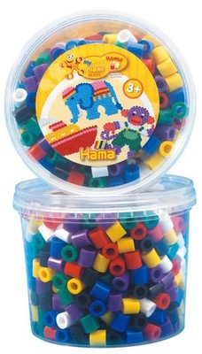 Malte Haaning Plastic A/S Hama  Bügelperlen Maxi - Dose Vollton Mix 600 Perlen (