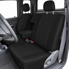 60 40 Split Waterproof Seat Cover Detachable Headrest Fit For Toyota Pickup A57