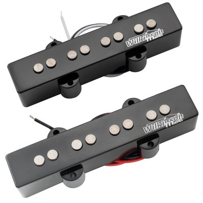 Wilkinson M Black Variable Gauss Alnico 5 Neck Bridge Pickups For Jazz Bass JB