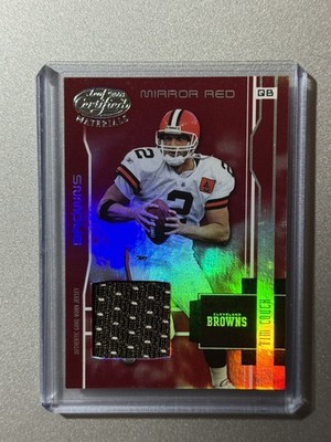 Tim Couch Cleveland Browns Leaf Certified NFL 2003 GAME USED PATCH SP /150