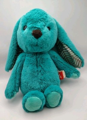B Softies ~11'' Happy Hues Teal Turquoise Easter Bunny Rabbit Animal Plush Toy