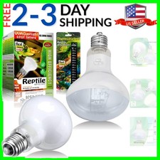 Reptile Heat Lamp 75W 2 Pack,UVA Basking Light Bulbs,Natural Daylight Terrari...