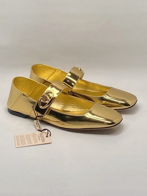 Valentino Garavani VLogo Locker Mary-Jane ballerina shoes size 36