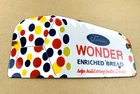 VINTAGE WONDER BREAD 12x6.5" SODA POP GAS PORCELAIN OIL OLD BAKERY STORE SIGN
