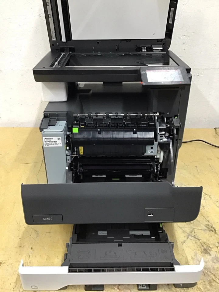 Lexmark CX532adwe MFP Color Laser Printer CRACKED SCANNER GLASS 50M7040 - Image 4 of 4