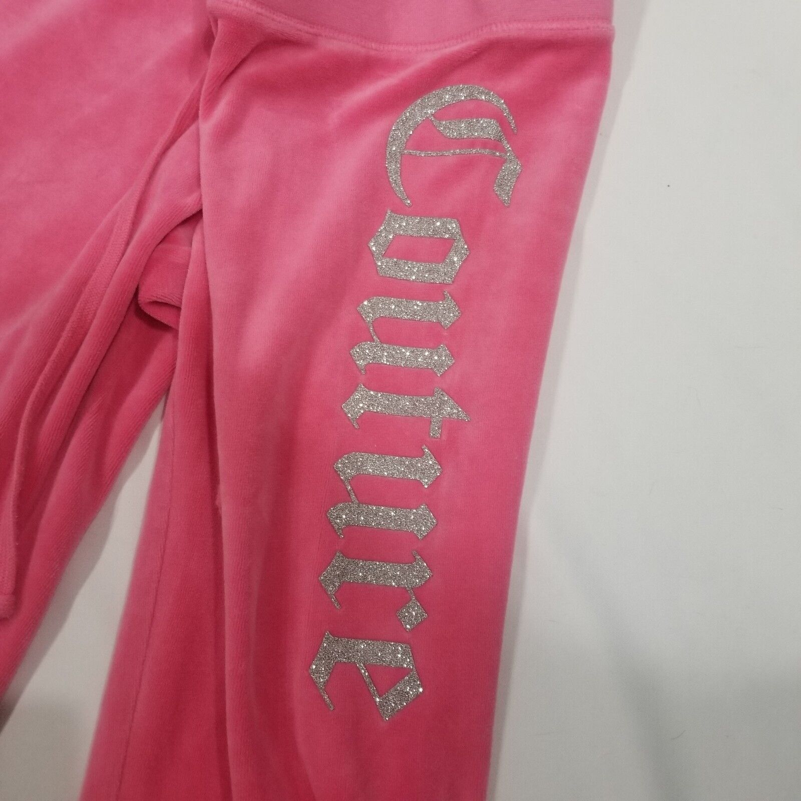 Juicy Couture TrackSuit Set Bright Pink Size Medium Jacket Pants Logo Y2k  Paris