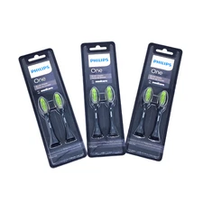 3 Packs (2 PER PACK) Philips ONE Brush Heads by Sonicare #BH1022/04 NAVY