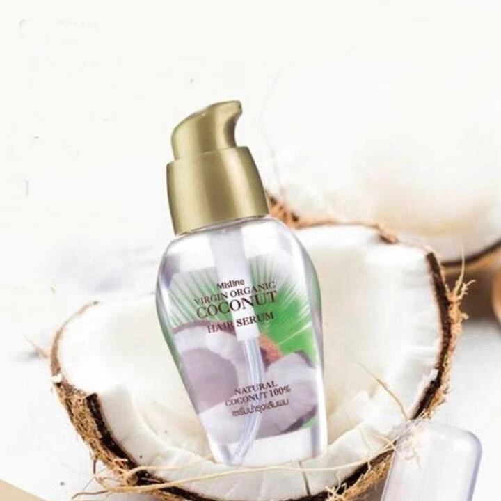 Virgin 有机椰子头发精华素 Mistine 干性损伤自然护理 35 毫升 — 第 3/4 张图片