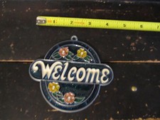 Welcome Suncatcher Sun Catcher Stained Glass-style window hanging
