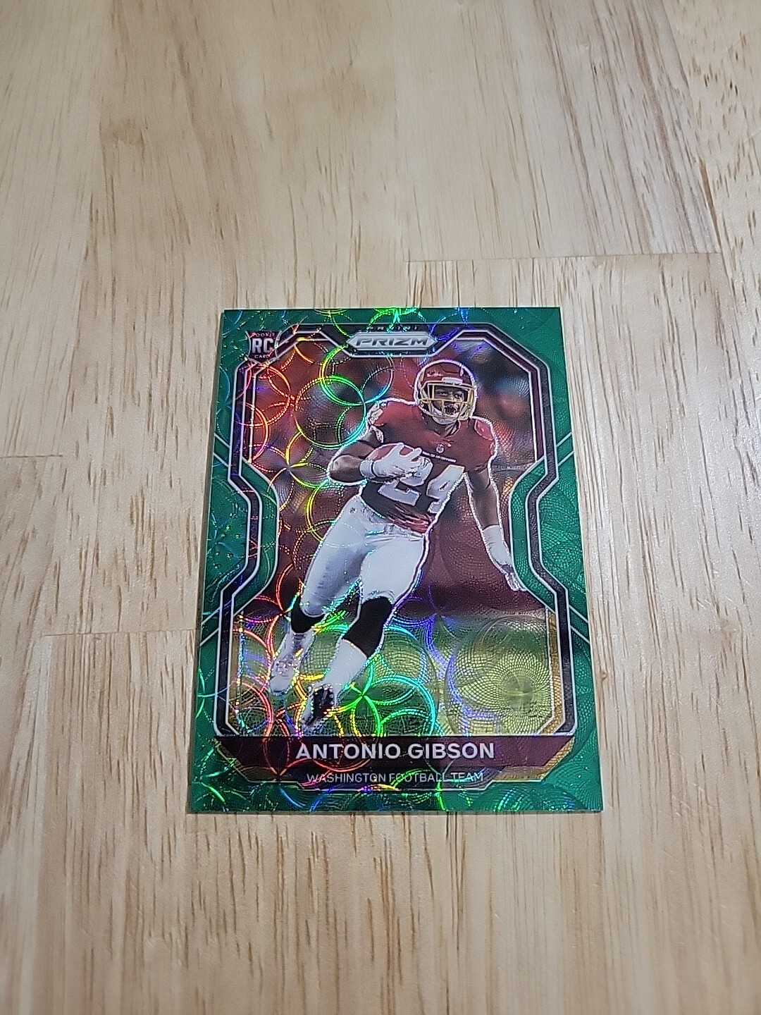 2020 Prizm ANTONIO GIBSON Green Scope Prizm /75 #384 Rookie RC Washington SP