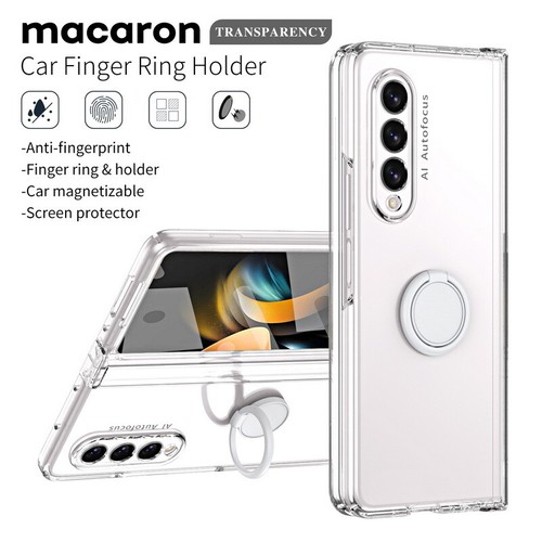 360 Case For Samsung Galaxy Z Fold5 Fold4 3 Magnetic Stand Tempered Glass Cover - Picture 2 of 24
