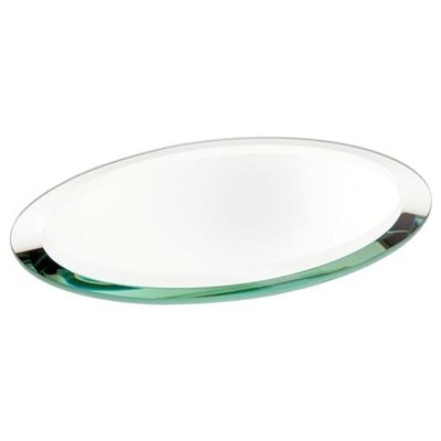  Oval 5mm Beveled Glass Mirror, 4 inch x 6 inch 6''L x 4''W