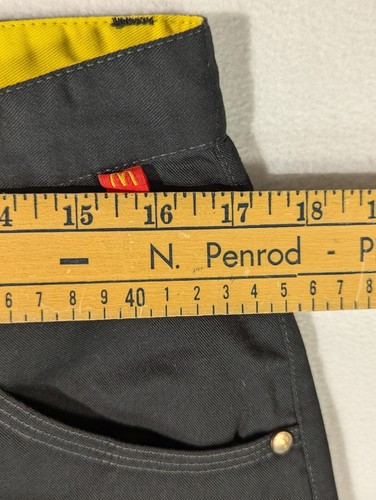 Timeless Element for McDonald's Mens Uniform Pants Black 34-32 Polyester Blend - Picture 9 of 10