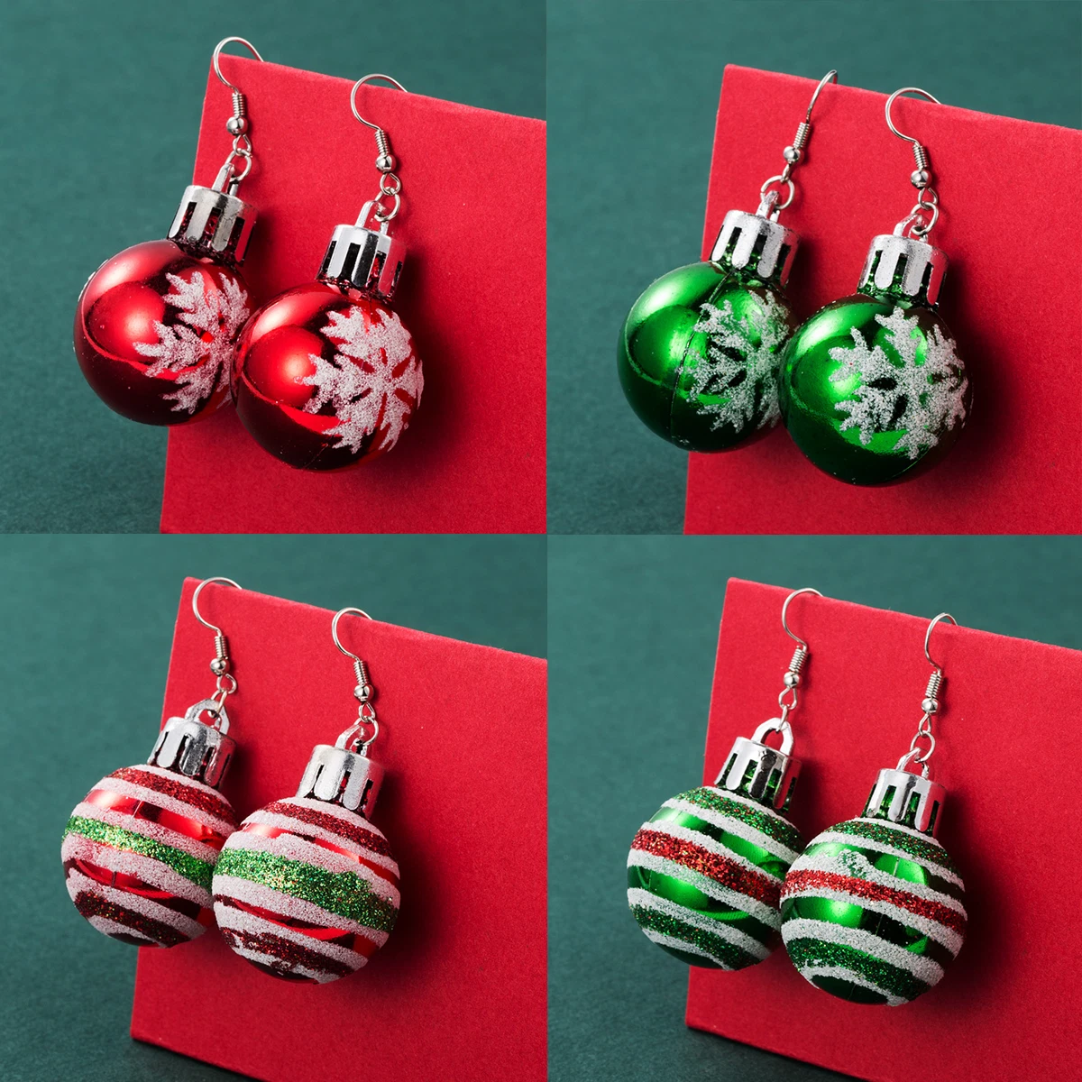 Christmas bauble hotsell earrings